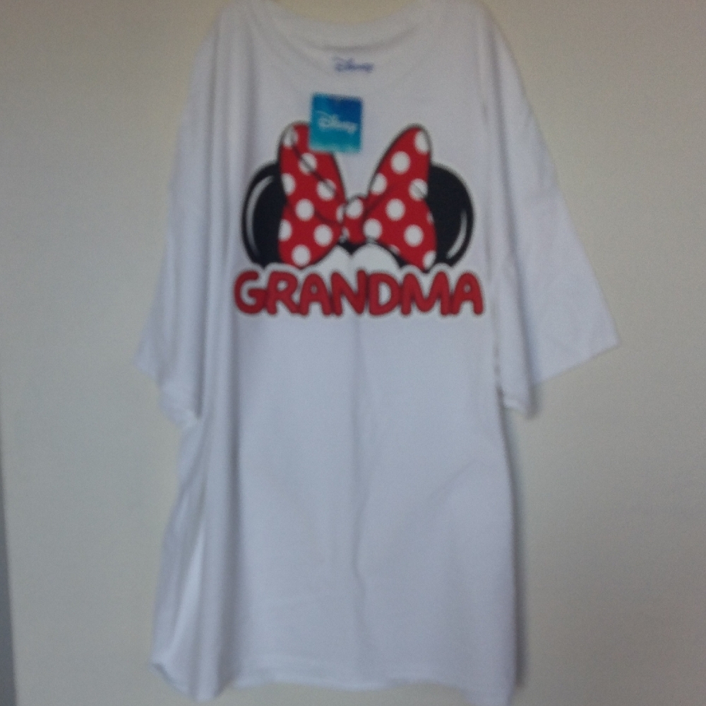 Disney White T-Shirt with Red Minnie Bow